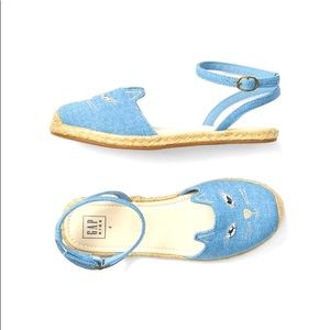 Gap Kids Kitty Espadrille NWT youth 5